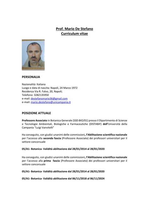 CURRICULUM VITAE FABIO POLLICE APOLI 23.11